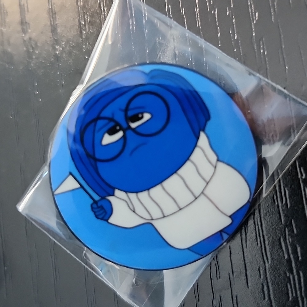 Disney's Inside Out Sadness Inspired Enamel Pin - Picture 3 of 3